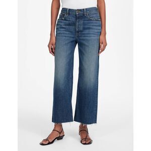 Madewell Low-Slung Baggy Crop Jeans Crowell Wash 100% Cotton Size 31